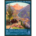 cartel de montana vintage 1