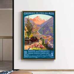 cartel de montana vintage 1
