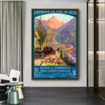 cartel de montana vintage 1