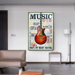 cartel de musica vintage