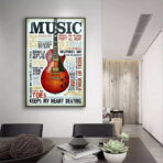 cartel de musica vintage