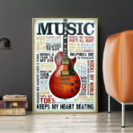 cartel de musica vintage