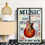 cartel de musica vintage