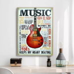 cartel de musica vintage