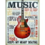 cartel de musica vintage