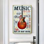 cartel de musica vintage