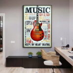 cartel de musica vintage