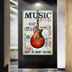 cartel de musica vintage