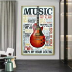 cartel de musica vintage