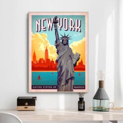 cartel vintage de nueva york 1
