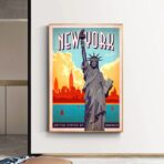 cartel vintage de nueva york 1