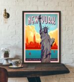 cartel vintage de nueva york 1