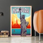 cartel vintage de nueva york 1