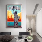 cartel vintage de nueva york 1