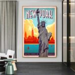 cartel vintage de nueva york 1
