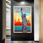 cartel vintage de nueva york 1