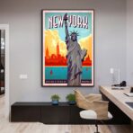 cartel vintage de nueva york 1