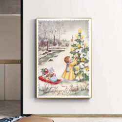 cartel de navidad vintage 1