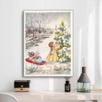 cartel de navidad vintage 1