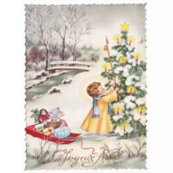 cartel de navidad vintage 1