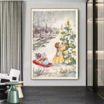 cartel de navidad vintage 1