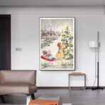 cartel de navidad vintage 1