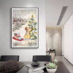 cartel de navidad vintage 1