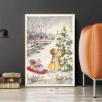 cartel de navidad vintage 1