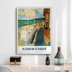 cartel vintage normandia