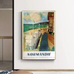 cartel vintage normandia