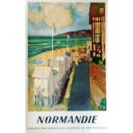 cartel vintage normandia