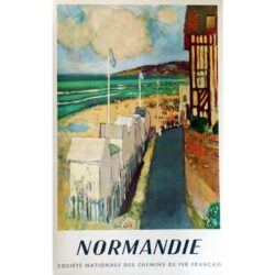 cartel vintage normandia