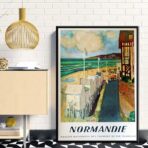 cartel vintage normandia