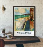 cartel vintage normandia