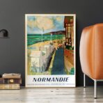 cartel vintage normandia