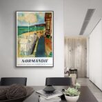 cartel vintage normandia