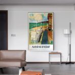 cartel vintage normandia