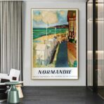 cartel vintage normandia