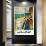 cartel vintage normandia