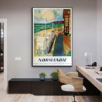 cartel vintage normandia