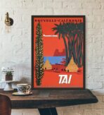 cartel vintage nueva caledonia