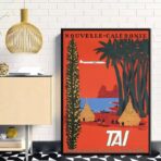 cartel vintage nueva caledonia