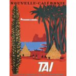 cartel vintage nueva caledonia