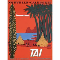 cartel vintage nueva caledonia