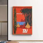 cartel vintage nueva caledonia