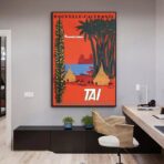 cartel vintage nueva caledonia