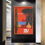 cartel vintage nueva caledonia