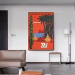cartel vintage nueva caledonia