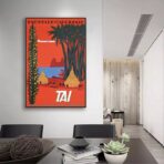 cartel vintage nueva caledonia