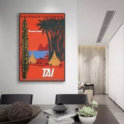 cartel vintage nueva caledonia
